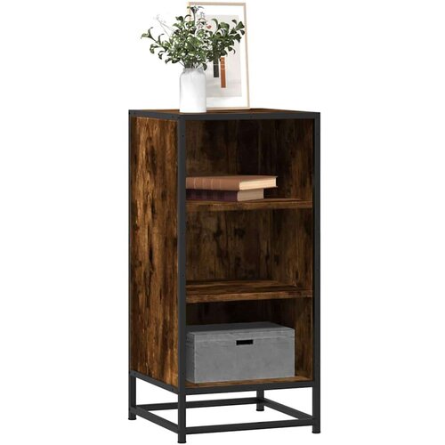 VidaXL Komoda boja hrasta 35,5x35x76 cm konstruirano drvo i metal Slike