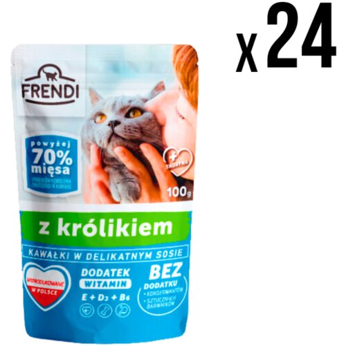 FRENDI kesica za mačke zečetina 100g x24 komada Cene