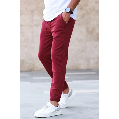 Madmext Claret Red Basic Tracksuit 5424