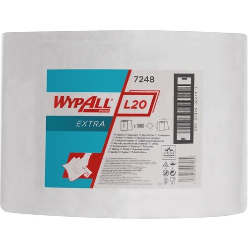 Kimberly Clark WYPALL L20 Ubrus u rolni, Beli, 1x1000 listova Cene