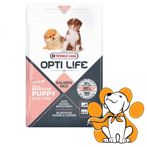 Opti Life Puppy Skin Care All Breeds 2,5kg, Hipoalergena Hrana Za &Scaron;tence Cene