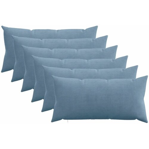  Presvlaka za jastuk 6 pcs HEERLEN Plava 40 x 80 cm Kord - Plava 40 x 80 cm 6 Cijene