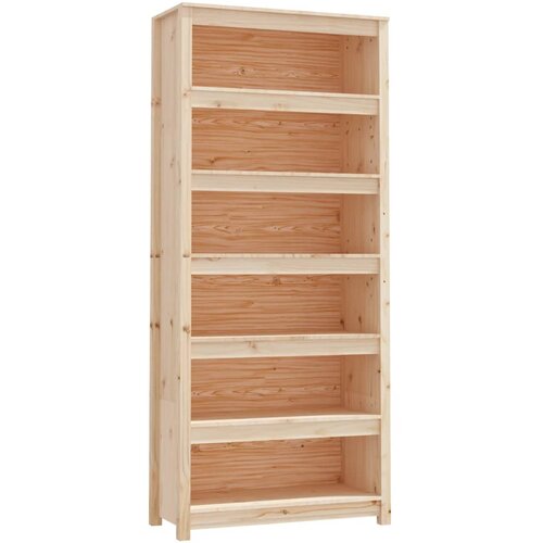 Maison Chic Knjižna omara - Knjižni regal 80x35x183 cm trdna borovina, (21723470) Slike