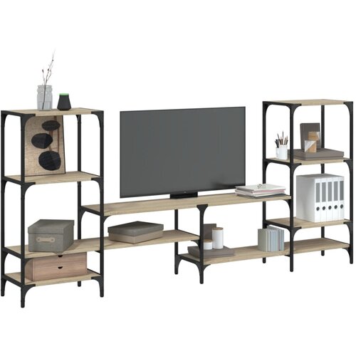  The Living Store TV omarica sonoma hrast 206,5x28,5x95 cm inženirski les - TV Omarica, (21555145) Slike