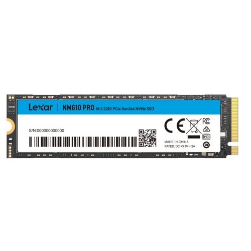 Lexar SSD 500GB M.2 80mm PCI-e 3.0 x4 NVMe, 3D TLC, NM610 PRO (LNM610P500G-RNNNG) Cene