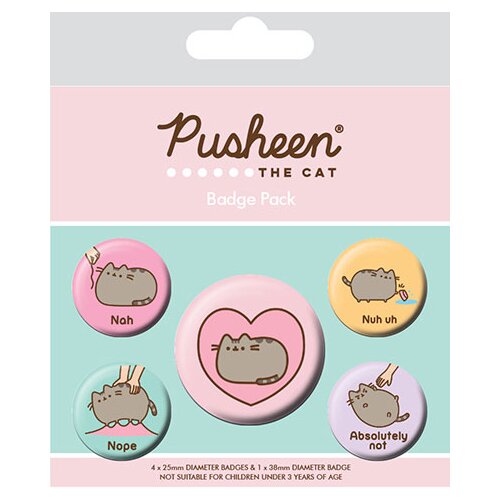 Grindstore Wholesale set bedževa - pusheen, nah Cene
