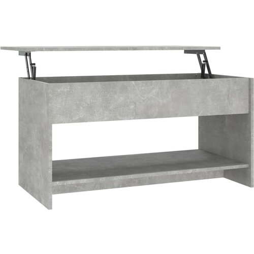 vidaXL Klubska mizica betonsko siva 102x50x52,5 cm konstruiran les, (20714273) Cene