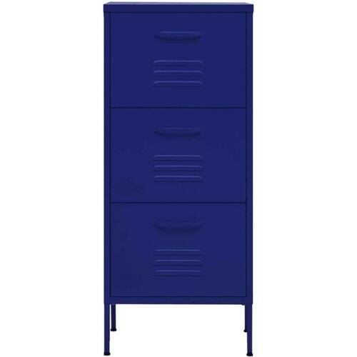 VidaXL Omara za shranjevanje mornarsko modra 42,5x35x101,5 cm jeklo Slike