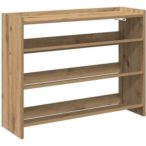  Stalak za cipele boja hrasta 80x25x62 cm konstruirano drvo Smeđa Slike
