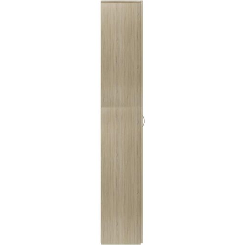  Uredski ormarić boja hrasta 60 x 32 x 190 cm konstruirano drvo Slike