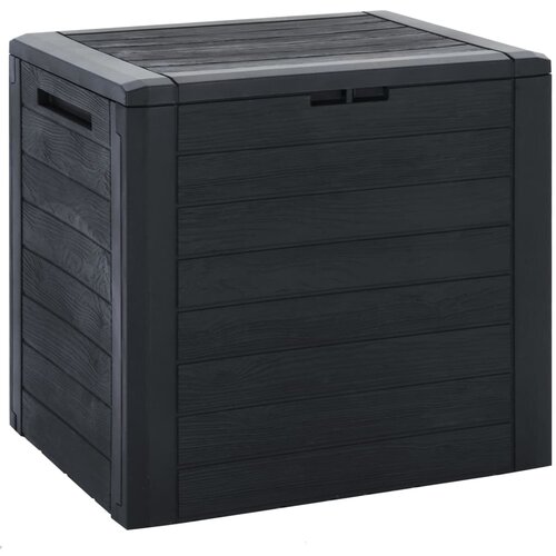 VidaXL Vrtna &amp;scaron;katla za shranjevanje antracitna 58,5x46x55 cm PP Slike