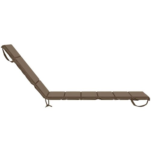  Jastučić za ležaljku GEMERT 100% poliester Sivosmeđa - Sivosmeđa 200 x 50 x 3 cm Melange Slike