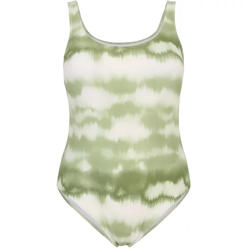 PIECES Curve Jednodijelni kupaći kostim 'ANESA' zelena / bijela
