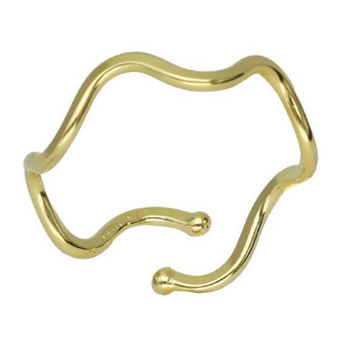 Ženski victoria cruz amber curved gold prsten ( a3914-da ) Slike
