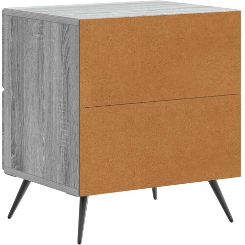  Noćni ormar Siva sonoma 43 x 34,5 x 47,5 cm Konstruirano drvo Slike