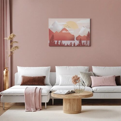  Slika - Landscape at Sunset (1 Part) Wide 60x40 Standard Cijene