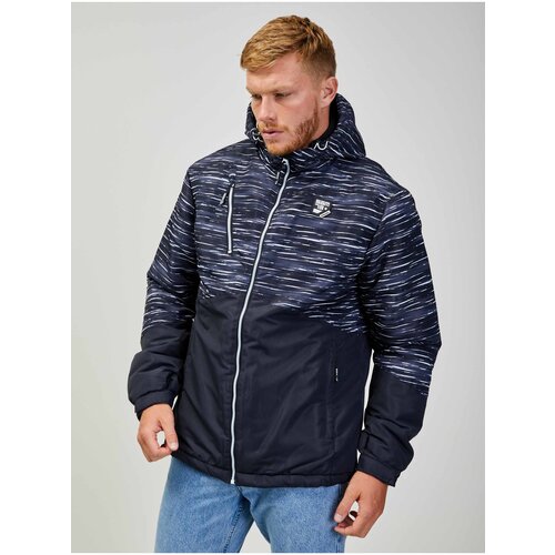 SAM73 Blue-Black Men's Brindle Winter Hooded Jacket SAM 73 Ringo - Men Cijene