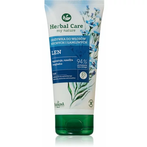 Farmona Herbal Care Flax Seed regeneracijski balzam za suhe in krhke lase 200 ml