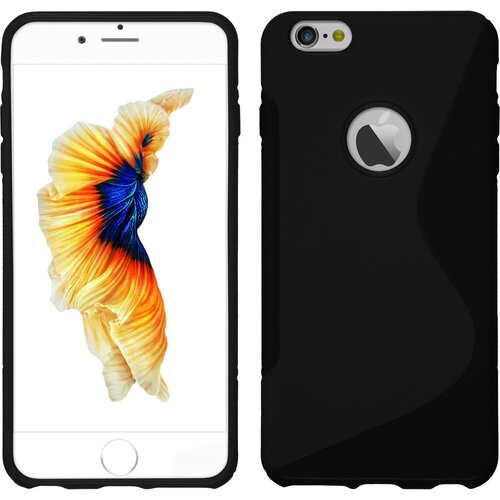  Gumijasti / gel etui S-Line za Apple iPhone 6S Plus / iPhone 6 Plus (5.5") - črni Cene