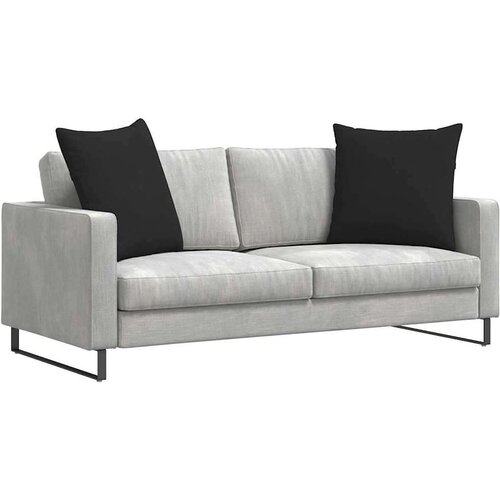 VidaXL Blazine za kavč 2 pcs Črna 60 x 60 cm blago Slike