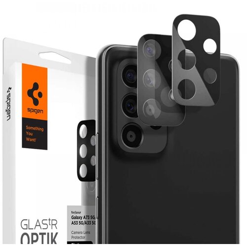 Spigen OPTIK.TR ZA&Scaron;ČITA ZA KAMERO 2 KOSA ZA SAMSUNG GALAXY A33 5G / A53 5G / A73 5G ČRNA Cene