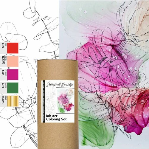 Ink set KAMENSKAYA 'SUMMER FLOWERS' Slike