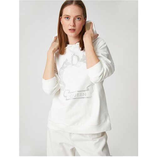 Koton Stone Sweatshirt Hooded Cotton Slike