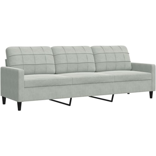 Maison Chic kavč - Sofa - Kanape svetlo siv 210 cm žamet, (21726725) Cene