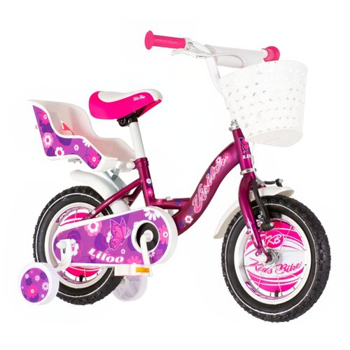 Visitor LIL120 liloo 12&amp;quot; deč. bic. ljubičasta boja kontra 2020 EUR1 @ - dečiji bicikli Slike