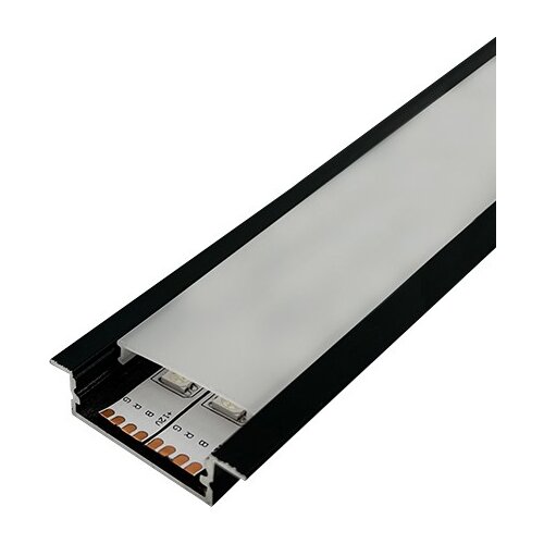 Mitea Lighting aluminijumski profil za led trake crni ugradni set sa difuzorom 10x41x2000mm M3010-U-C Cene