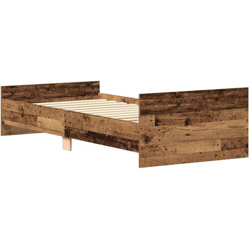 VidaXL Okvir kreveta bez madraca staro drvo 90x190 cm Slike