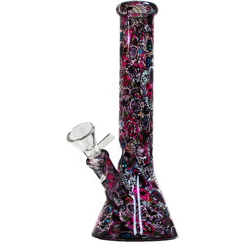  Stekleni bong mexican flowers, 26 cm Cene