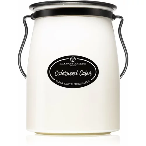 Milkhouse Candle Co. Creamery Cedarwood Cabin dišeča sveča Butter Jar 624 g
