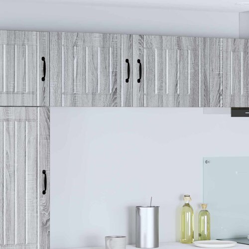  Ormar za Zid Lucca 2 pcs Siva sonoma 50 x 31 x 40 cm Cijene