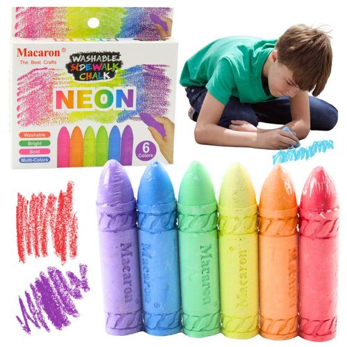  Kreda u neonskoj boji set od 6 kreda za pločnik Cijene