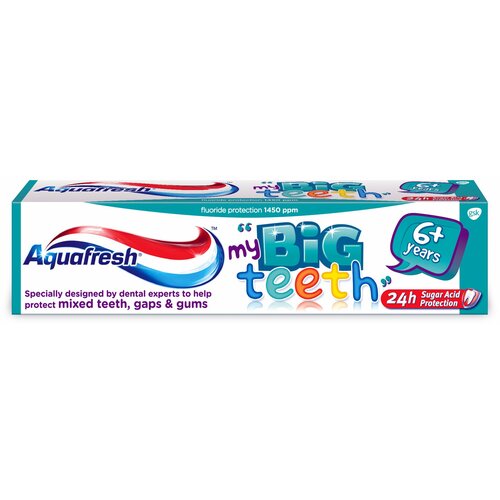 Aquafresh pasta za zube Big Teeth 50ml Slike