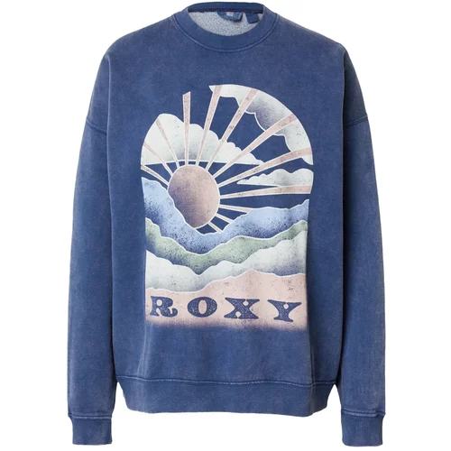 Roxy Sweater majica tamno plava / svijetlosiva / svijetlozelena / prljavo roza