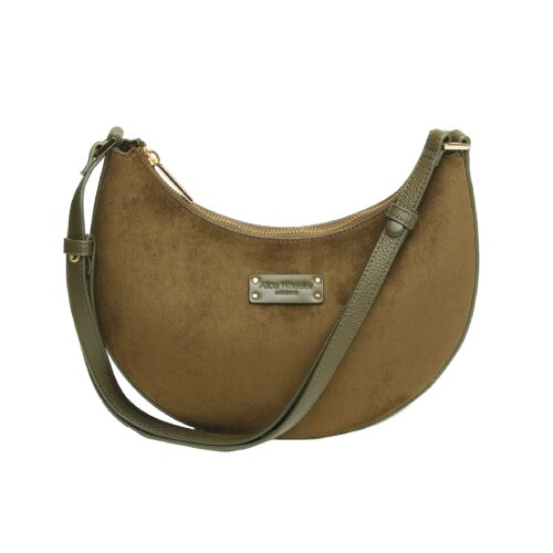 Fancy Metal Goods Ltd Alice Wheeler - Torba - Suede Kensington, Crossbody, Shoulder, Olive Cene