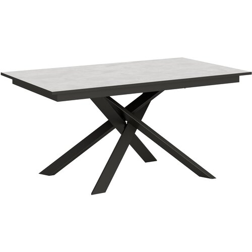 Itamoby   Ganty (90x160/220 cm) - bela/antracit, barva nog: antracit - raztegljiva jedilna miza, (20842577) Cene