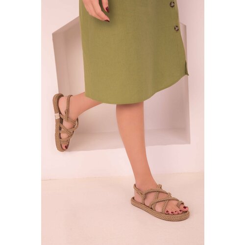 Soho Women's Gold Sandals 14737 Slike