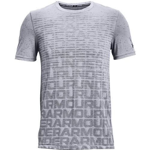 Under Armour Men's T-Shirt Seamless Wordmark SS Grey S Cene