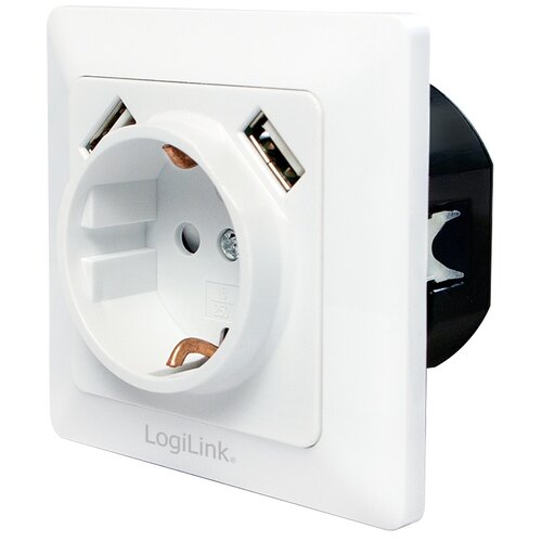 Logilink uzidna utičnica šuko, 2 USB-A Cene