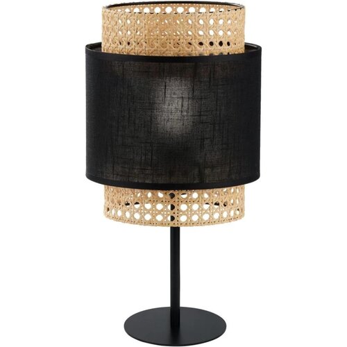  Stona lampa BOHO 1xE27/15W/230V crna/ratan Slike