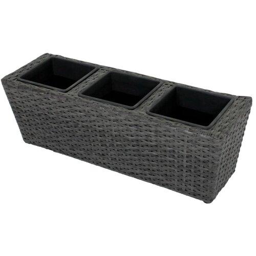 Garden Pleasure Temno siv vrtni sadilnik ADDU Balcony Box Cene