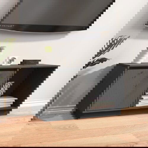 The Living Store TV omarica siva 74x35x44 cm trdna borovina - TV Omarica, (21375032) Slike