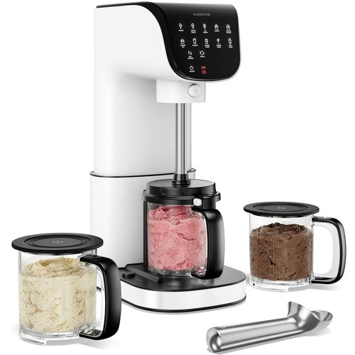 Klarstein Velaire aparat za sladoled bez kompresora | 1,8 l | 500 W | 10 programa | upravljanje na dodir Slike