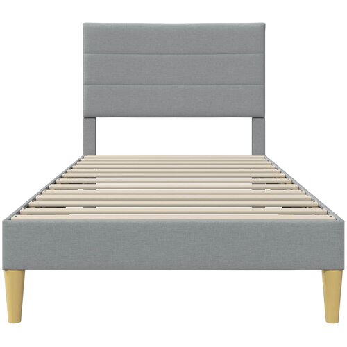  Krevetna konstrukcija Svjetlosiva 100 x 200 cm Tkanina Slike