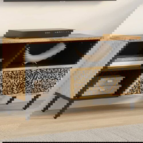  The Living Store TV omarica 80x33x46 cm trden mangov les - TV Omarica, (21499143) Cene