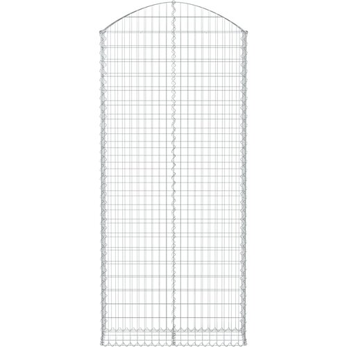  Gabionska ko&amp;scaron;ara s lukom 100x30x220/240 cm pocinčano željezo Slike