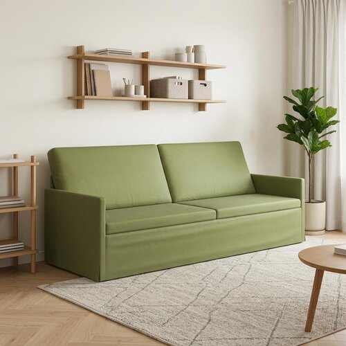 SOFA za 3 osobe Svijetlo zelena 220 x 81 x 82 cm Baršun Cene